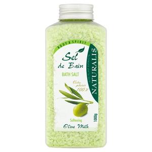 Naturalis Olive Milk kúpeľová soľ zvláčňujúca 1000 g                            